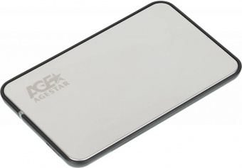 Внешний корпус для HDD/SSD AgeStar 3UB2A8S-6G SATA III USB3.0 пластик/алюминий серебристый 2.5" - купить недорого с доставкой в интернет-магазине