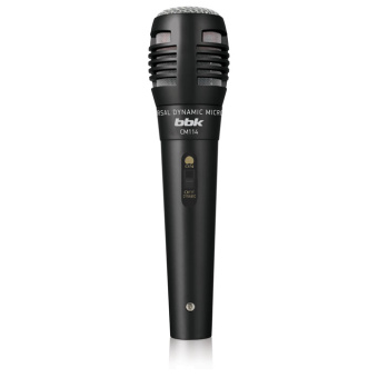 Микрофон проводной BBK CM114 2.5м черный - купить недорого с доставкой в интернет-магазине