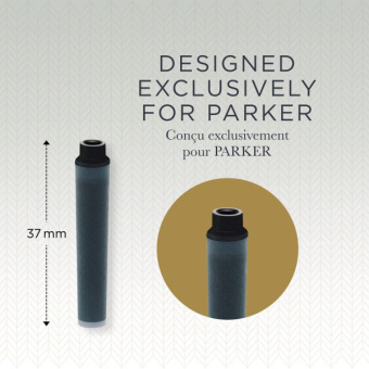 Картридж Parker Quink Z17 Mini (CW1950407) черные чернила для ручек перьевых (6шт) - купить недорого с доставкой в интернет-магазине