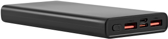Мобильный аккумулятор Digma DGPF10A 10000mAh QC3.0/PD3.0 22.5W 5A 2xUSB-A/USB-C черный (DGPF10A22PBK) - купить недорого с доставкой в интернет-магазине