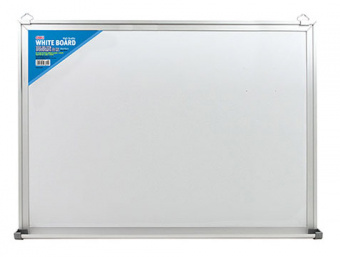 Доска магнитно-маркерная Deli E7817 лак белый 90x120см алюминиевая рама сталь - купить недорого с доставкой в интернет-магазине