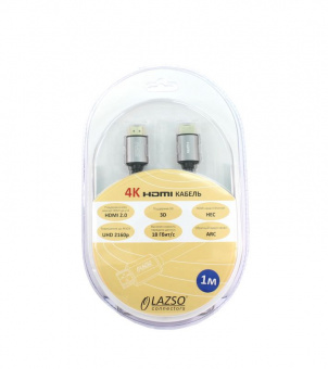 Кабель аудио-видео LAZSO WH-111-B HDMI (m)/HDMI (m) 1м. Позолоченные контакты черный (WH-111(1M)-B) - купить недорого с доставкой в интернет-магазине