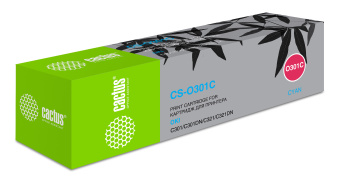 Картридж лазерный Cactus 44973543 CS-O301C 44973543 голубой (1500стр.) для Oki C301/321 - купить недорого с доставкой в интернет-магазине