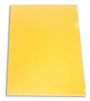 Папка-уголок Бюрократ -E310N/1YEL непрозрачный A4 пластик 0.18мм желтый - купить недорого с доставкой в интернет-магазине
