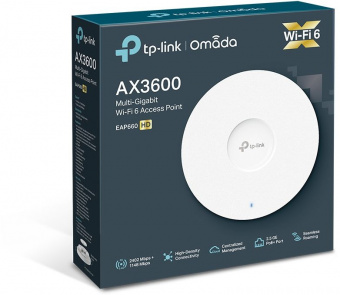 Точка доступа TP-Link EAP660 HD AX3600 100/1000/2500BASE-T белый - купить недорого с доставкой в интернет-магазине