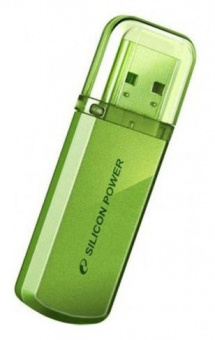 Флеш Диск Silicon Power 32Gb Helios 101 SP032GBUF2101V1N USB2.0 зеленый - купить недорого с доставкой в интернет-магазине
