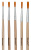 Набор кистей Silwerhof Веселые друзья (наб.5шт) синтетика №1-5 дерев.ручка - купить недорого с доставкой в интернет-магазине