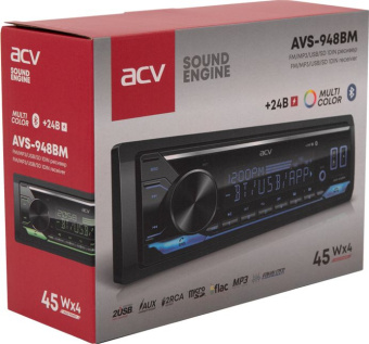 Автомагнитола ACV AVS-948BM 1DIN 4x45Вт - купить недорого с доставкой в интернет-магазине