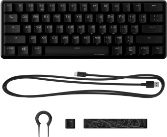 Клавиатура HyperX Alloy Origins 60 механическая черный USB LED (4P5N4AA#ABA) - купить недорого с доставкой в интернет-магазине