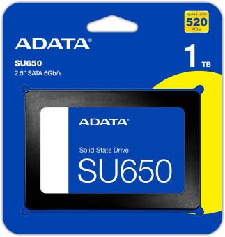 Накопитель SSD A-Data SATA III 1Tb ASU650SS-1TT-R Ultimate SU650 2.5" - купить недорого с доставкой в интернет-магазине