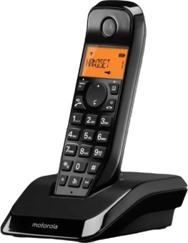 Р/Телефон Dect Motorola S1201 черный АОН - купить недорого с доставкой в интернет-магазине