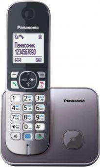 Р/Телефон Dect Panasonic KX-TG6811RUM серый металлик АОН - купить недорого с доставкой в интернет-магазине