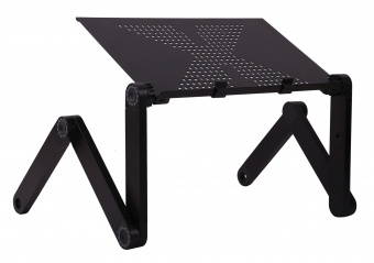 Стол для ноутбука Buro BU-807 складн. столешница металл черный 42x48x26см - купить недорого с доставкой в интернет-магазине