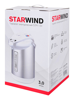 Термопот Starwind STP1131 3л. 750Вт белый - купить недорого с доставкой в интернет-магазине