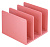 Подставка-ограничитель для книг Deli ENS006PINK Nusign 162x162x122мм розовый