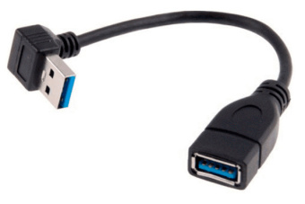 Переходник USB 3.0 A(m) угловой USB 3.0 A(f) 0.33м - купить недорого с доставкой в интернет-магазине