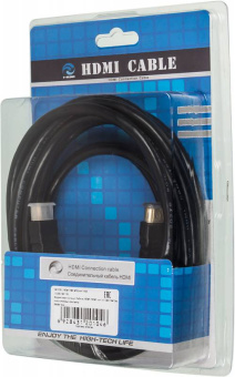 Кабель соединительный аудио-видео Ningbo HDMI-5M-MG HDMI (m)/HDMI (m) 5м. феррит.кольца позолоч.конт. черный (HDMI-5M-MG(VER1.4)BL) - купить недорого с доставкой в интернет-магазине