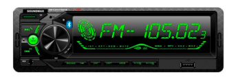 Автомагнитола Soundmax SM-CCR3189FB 1DIN 4x50Вт - купить недорого с доставкой в интернет-магазине