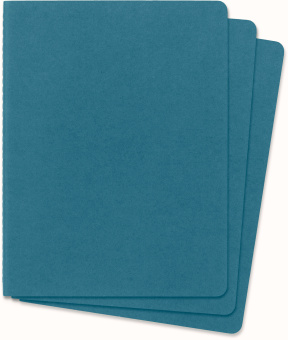 Блокнот Moleskine CAHIER JOURNAL CH023B44 XLarge 190х250мм обложка картон 120стр. нелинованный голубой (3шт) - купить недорого с доставкой в интернет-магазине