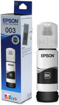 Чернила Epson 003 C13T00V198 черный 65мл для Epson L3210/L3216/L3218 - купить недорого с доставкой в интернет-магазине