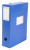 Короб архивный вырубная застежка Бюрократ -BA80/08BLUE пластик 0.8мм корешок 80мм 330х245мм синий - купить недорого с доставкой в интернет-магазине