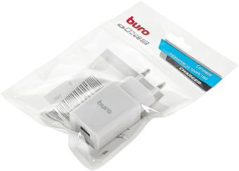 Сетевое зар./устр. Buro BUWA1 10.5W 2.1A USB-A универсальное белый (BUWA10S100WH) - купить недорого с доставкой в интернет-магазине