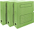 Короб архивный Silwerhof микрогофрокартон корешок 75мм A4 зеленый (упак.:3шт)