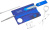 Швейцарская карта Victorinox SwissCard Lite (0.7322.T2) синий полупрозрачный коробка подарочная - купить недорого с доставкой в интернет-магазине