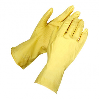 Перчатки латексные M (упак.:1 пара) желтый - купить недорого с доставкой в интернет-магазине