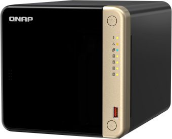 Сетевое хранилище NAS Qnap Original TS-464-8G 4-bay настольный Celeron N5095 - купить недорого с доставкой в интернет-магазине