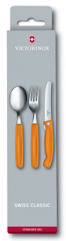 Набор столовых приборов Victorinox Swiss Classic набор из 3предм. оранжевый (6.7192.F9) - купить недорого с доставкой в интернет-магазине