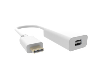 Адаптер Buro BHP RET TPC_MDP miniDisplayPort (f)-USB Type-C (m) белый - купить недорого с доставкой в интернет-магазине