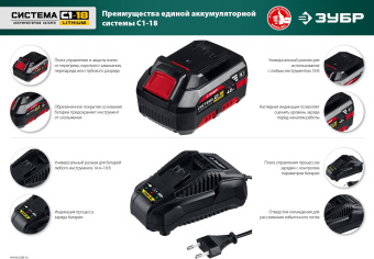 Зарядное устройство Зубр БЗУ-С1-18 - купить недорого с доставкой в интернет-магазине
