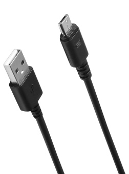 Кабель SunWind USB (m)-micro USB (m) 1м черный - купить недорого с доставкой в интернет-магазине