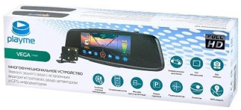 Видеорегистратор с радар-детектором Playme VEGA Touch GPS черный - купить недорого с доставкой в интернет-магазине