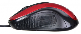 Мышь Оклик 385M черный/красный оптическая (1000dpi) USB для ноутбука (3but) - купить недорого с доставкой в интернет-магазине