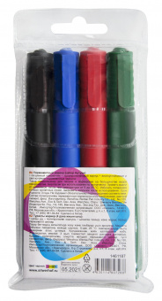 Набор маркеров перманентных Silwerhof Prime скошенный пиш. наконечник 2-5мм 4цв. пакет с европодвесом - купить недорого с доставкой в интернет-магазине