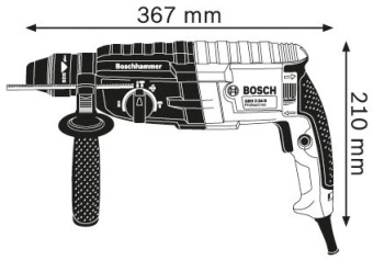 Перфоратор Bosch GBH 240 патрон:SDS-plus уд.:2.7Дж 790Вт (кейс в комплекте) - купить недорого с доставкой в интернет-магазине