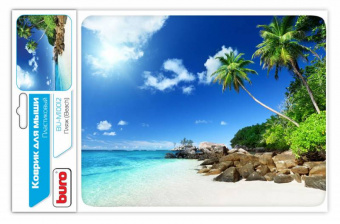 Коврик для мыши Buro BU-M10012 рисунок/пляж 230x180x2мм - купить недорого с доставкой в интернет-магазине