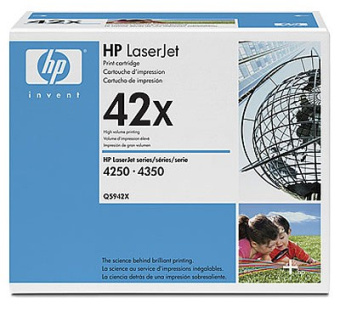 Картридж лазерный HP Q5942XD черный/черный двойная упак. (40000стр.) для HP LJ 4250/4350 - купить недорого с доставкой в интернет-магазине