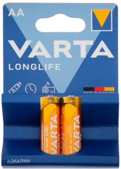 Батарея Varta Longlife LR6 Alkaline AA (2шт) блистер - купить недорого с доставкой в интернет-магазине