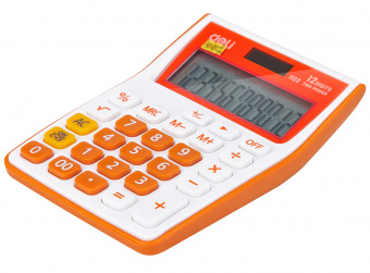 Калькулятор настольный Deli E1122/OR оранжевый 12-разр. - купить недорого с доставкой в интернет-магазине