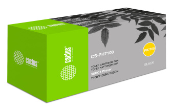 Картридж лазерный Cactus CS-PH7100BK 106R02612 черный (5000стр.) для Xerox Phaser 7100/7100N/7100DN - купить недорого с доставкой в интернет-магазине