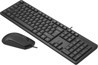 Клавиатура + мышь A4Tech KR-3330S клав:черный мышь:черный USB - купить недорого с доставкой в интернет-магазине