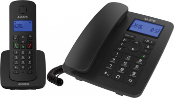 Р/Телефон Dect Alcatel M350 Combo RU черный АОН - купить недорого с доставкой в интернет-магазине