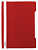 Папка-скоросшиватель Бюрократ Люкс -PSL20RED A4 прозрач.верх.лист пластик красный 0.14/0.18