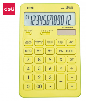 Калькулятор настольный Deli Touch EM01551 желтый 12-разр. - купить недорого с доставкой в интернет-магазине