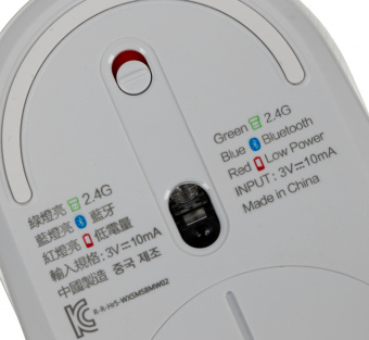 Мышь Xiaomi Mi Dual Mode Silent Edition белый оптическая (1300dpi) беспроводная BT для ноутбука (5but) - купить недорого с доставкой в интернет-магазине
