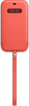 Чехол (футляр) Apple для Apple iPhone 12 Pro Max Leather Sleeve with MagSafe розовый цитрус (MHYF3ZE/A) - купить недорого с доставкой в интернет-магазине