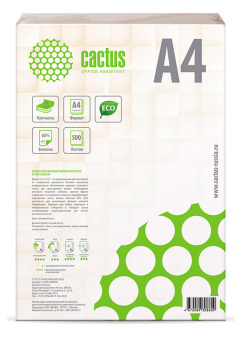 Бумага Cactus ECO CS-OPE-A480500 A4/80г/м2/500л./слоновая кость CIE60% общего назначения(офисная) - купить недорого с доставкой в интернет-магазине